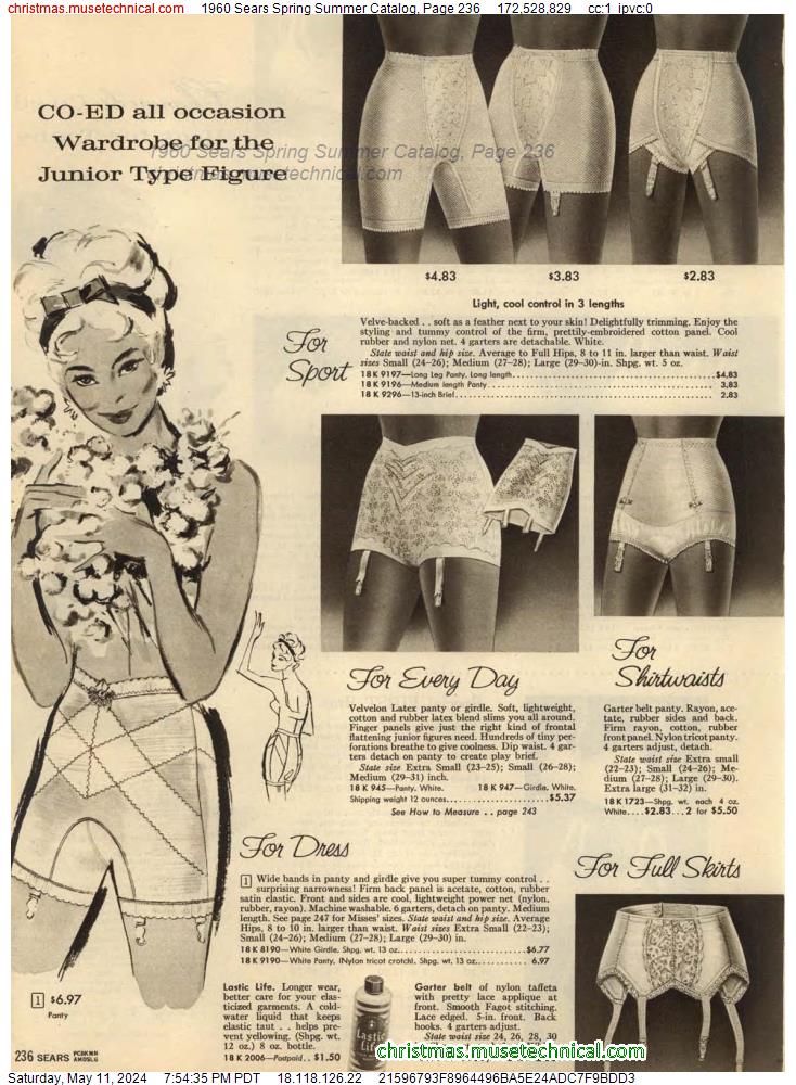 1960 Sears Spring Summer Catalog, Page 236