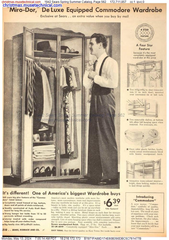 1942 Sears Spring Summer Catalog, Page 562