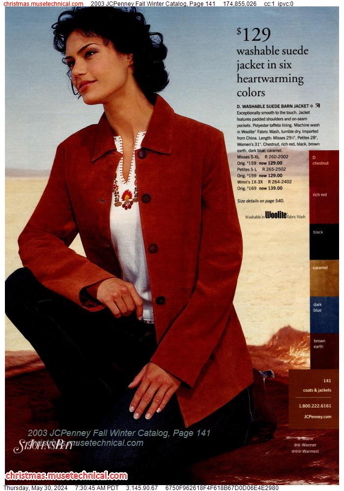 2003 JCPenney Fall Winter Catalog, Page 141