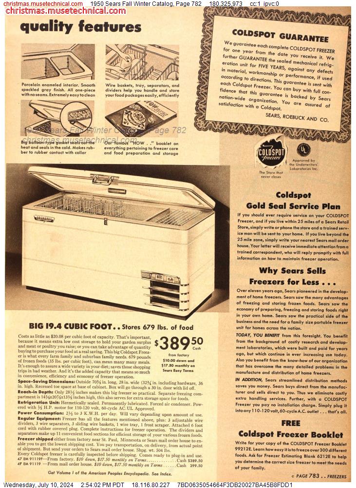 1950 Sears Fall Winter Catalog, Page 782