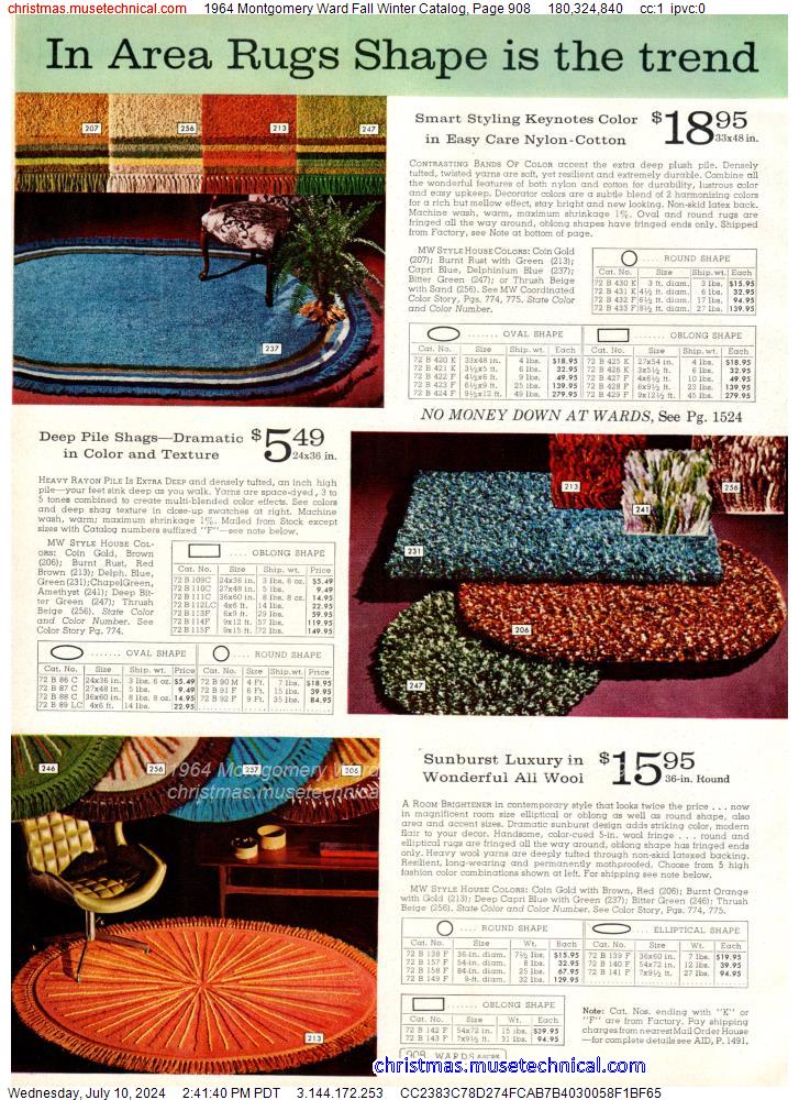 1964 Montgomery Ward Fall Winter Catalog, Page 908