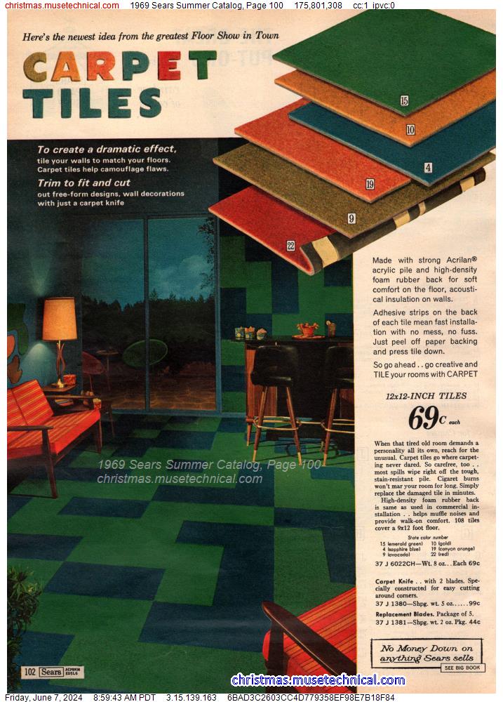 1969 Sears Summer Catalog, Page 100