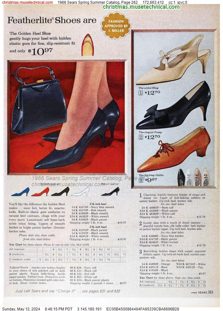 1966 Sears Spring Summer Catalog, Page 262