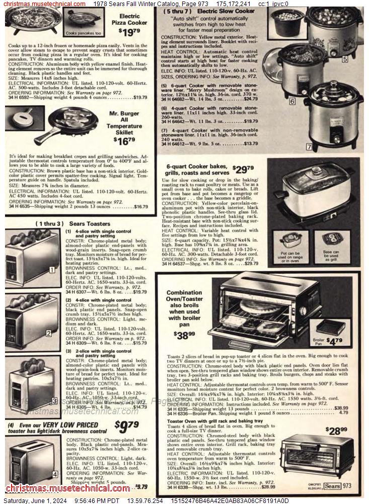 1978 Sears Fall Winter Catalog, Page 973