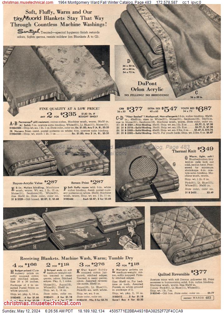 1964 Montgomery Ward Fall Winter Catalog, Page 483