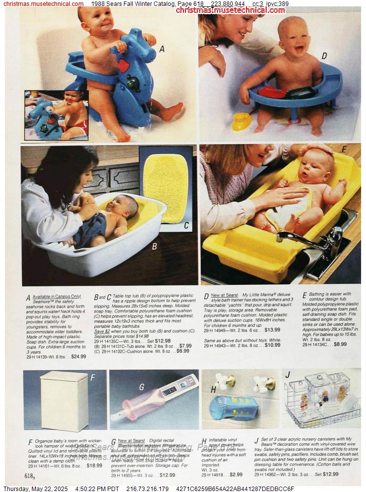 1988 Sears Fall Winter Catalog, Page 618