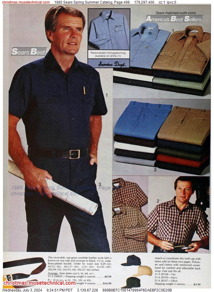 1985 Sears Spring Summer Catalog, Page 499