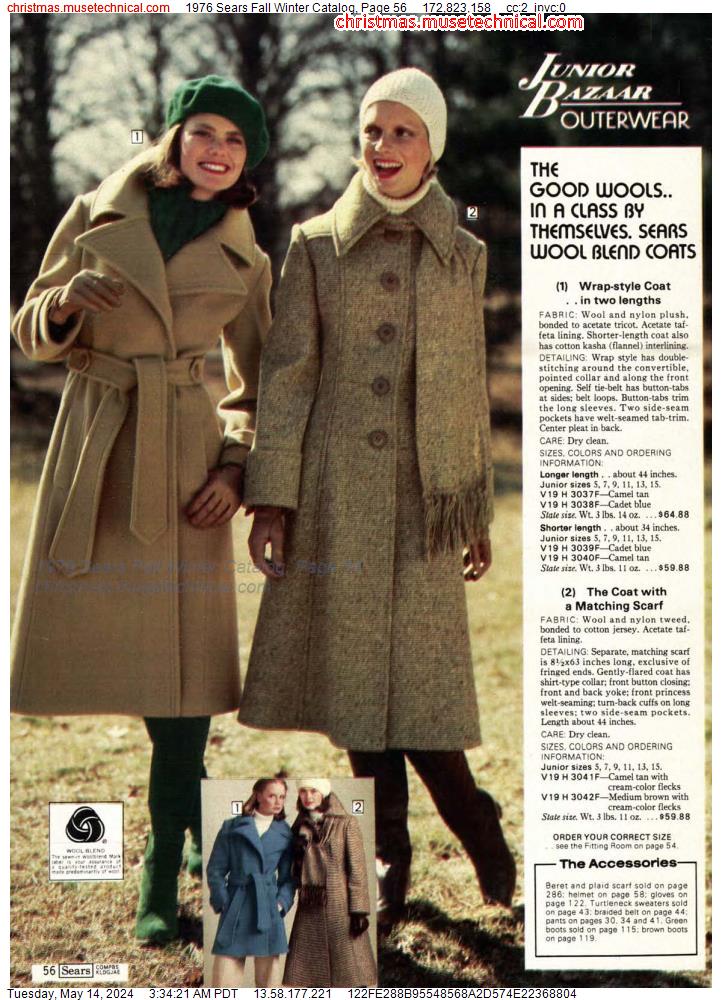 1976 Sears Fall Winter Catalog, Page 56