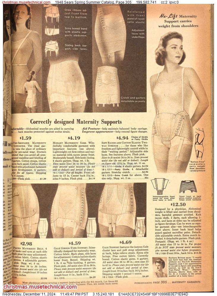 1948 Sears Spring Summer Catalog, Page 305