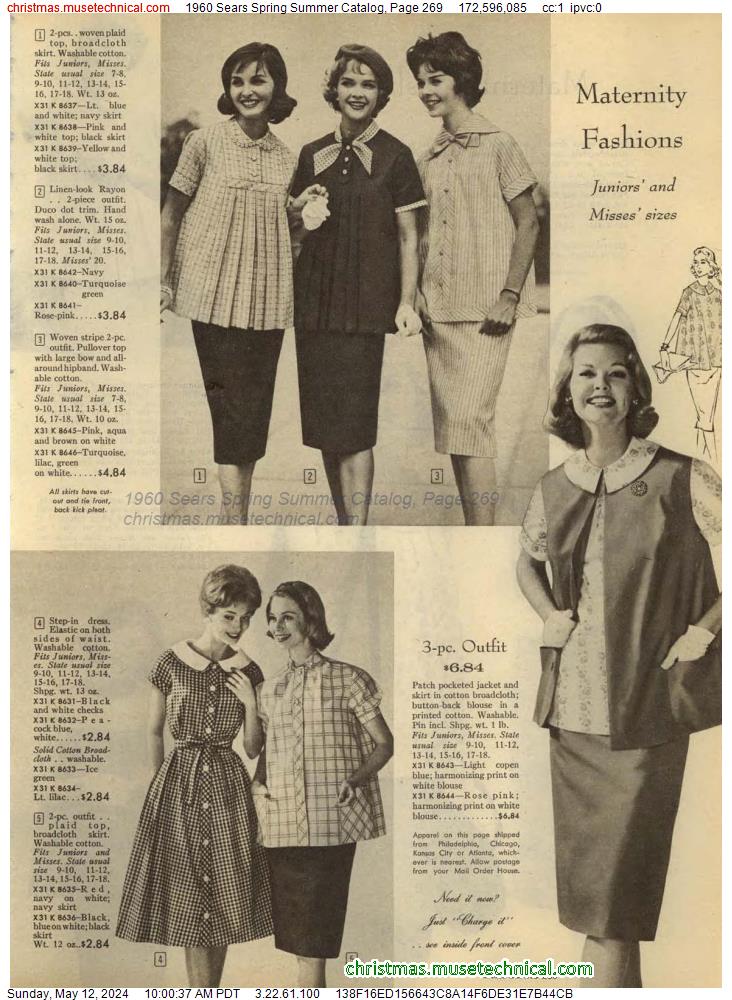 1960 Sears Spring Summer Catalog, Page 269