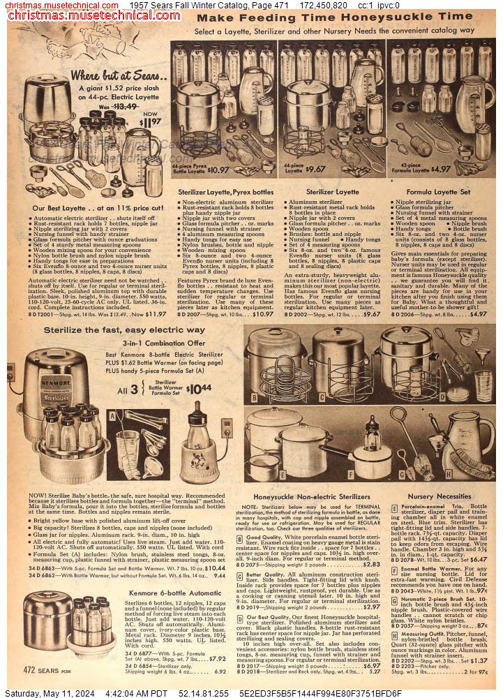 1957 Sears Fall Winter Catalog, Page 471