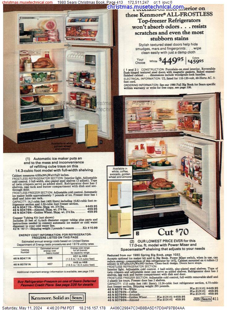 1980 Sears Christmas Book, Page 413