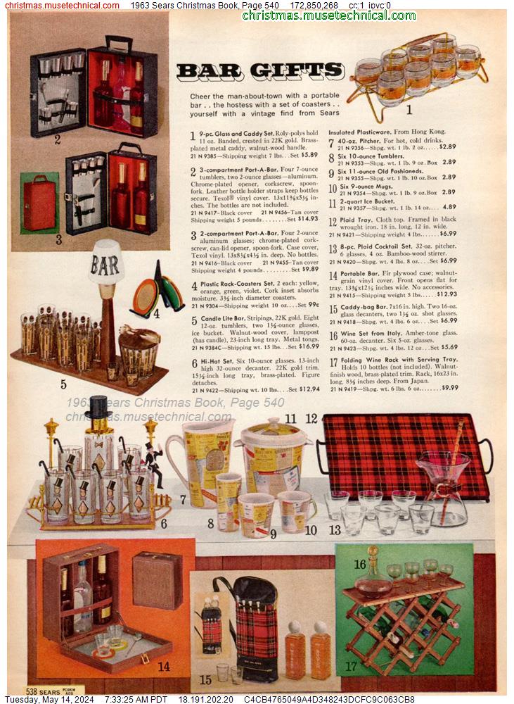 1963 Sears Christmas Book, Page 540