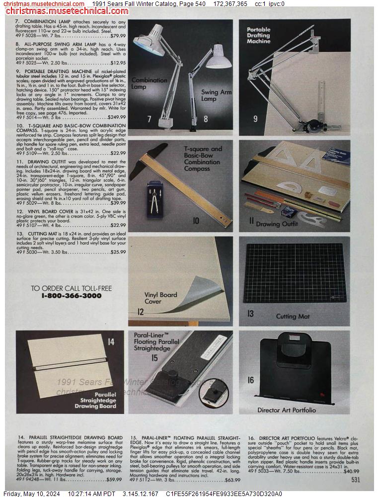 1991 Sears Fall Winter Catalog, Page 540