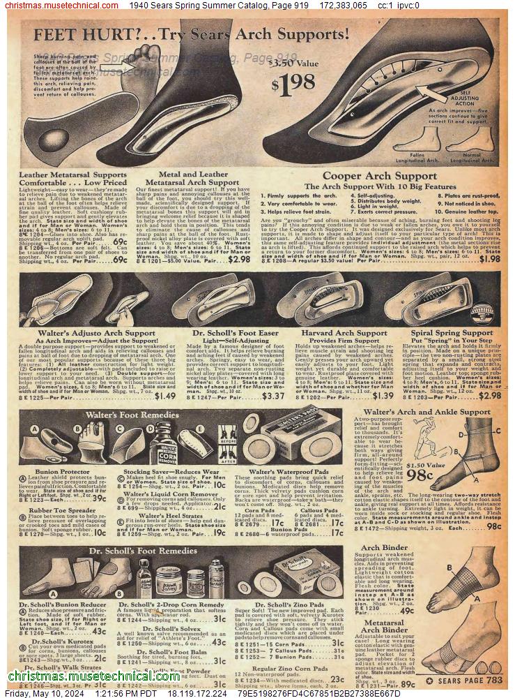 1940 Sears Spring Summer Catalog, Page 919