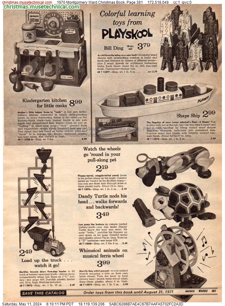 1970 Montgomery Ward Christmas Book, Page 381