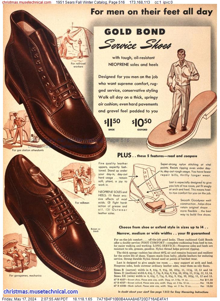 1951 Sears Fall Winter Catalog, Page 516