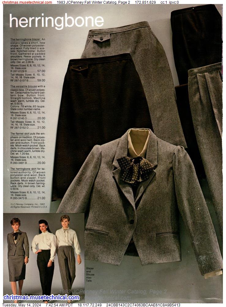 1983 JCPenney Fall Winter Catalog, Page 2