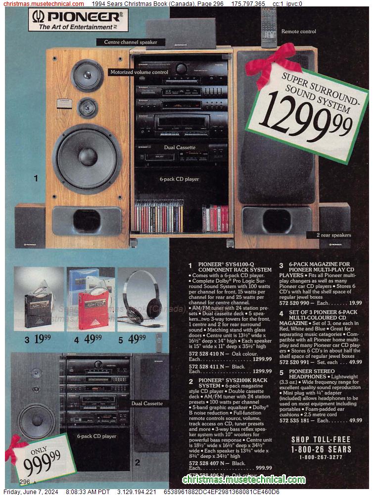 1994 Sears Christmas Book (Canada), Page 296