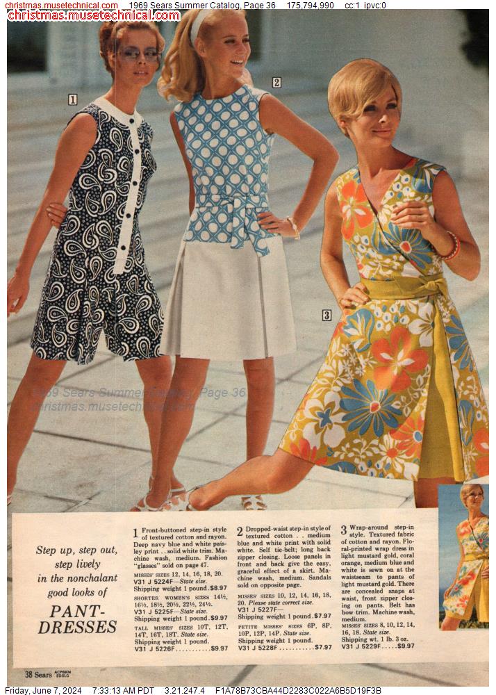 1969 Sears Summer Catalog, Page 36