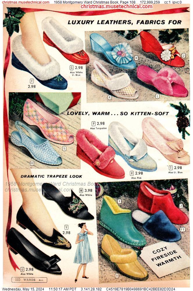 1958 Montgomery Ward Christmas Book, Page 108