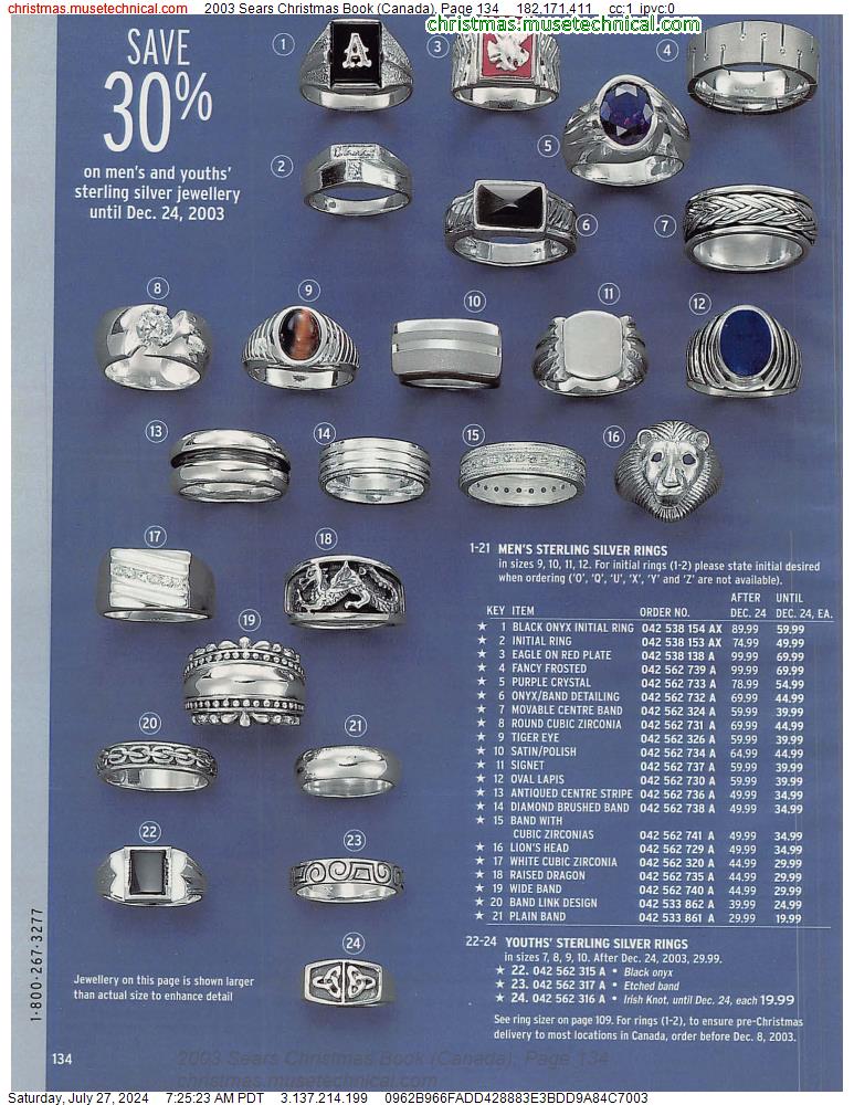 2003 Sears Christmas Book (Canada), Page 134