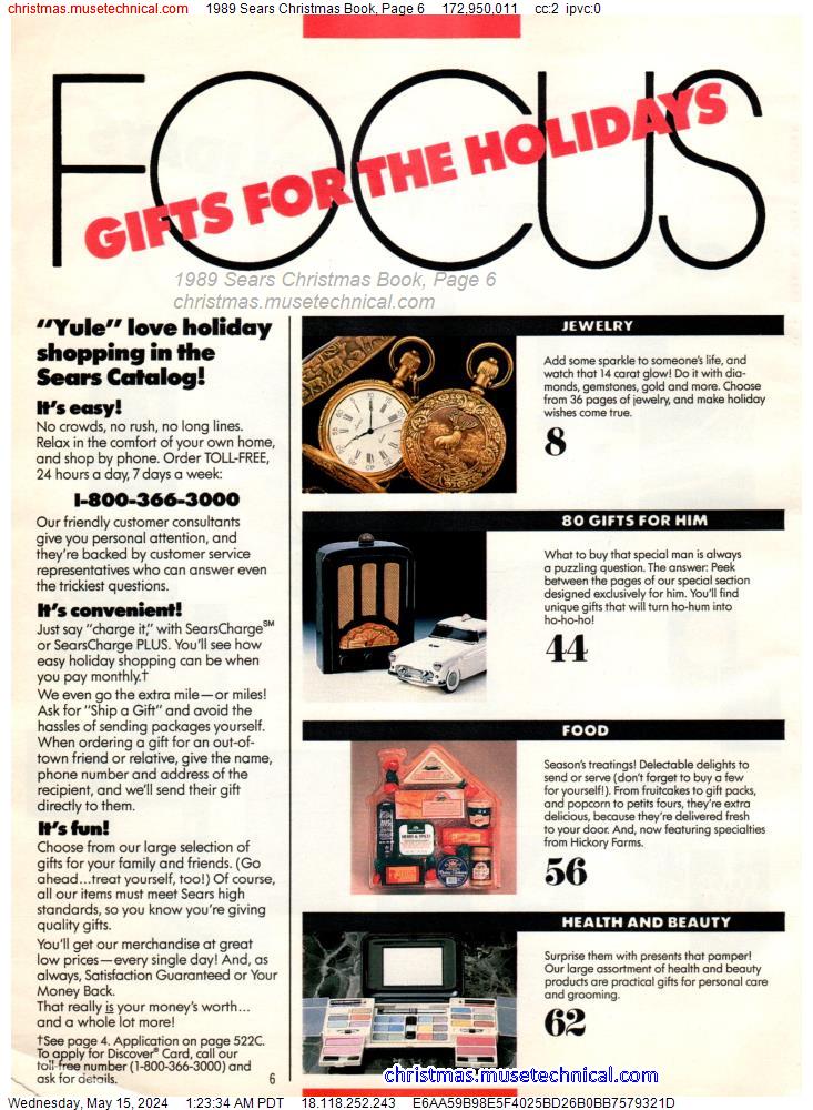 1989 Sears Christmas Book, Page 6