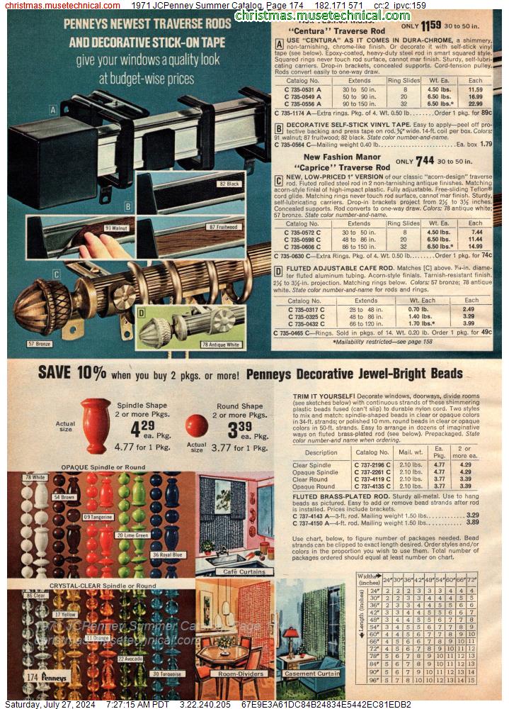 1971 JCPenney Summer Catalog, Page 174