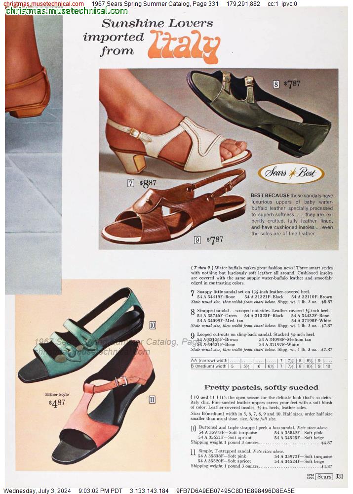 1967 Sears Spring Summer Catalog, Page 331