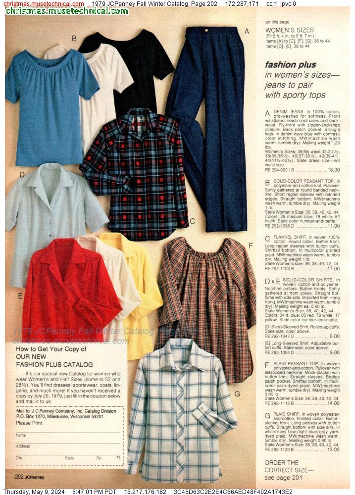 1979 JCPenney Fall Winter Catalog, Page 202