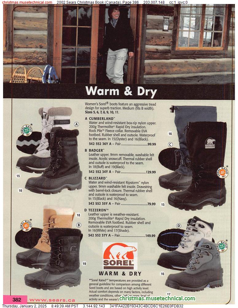 2002 Sears Christmas Book (Canada), Page 386