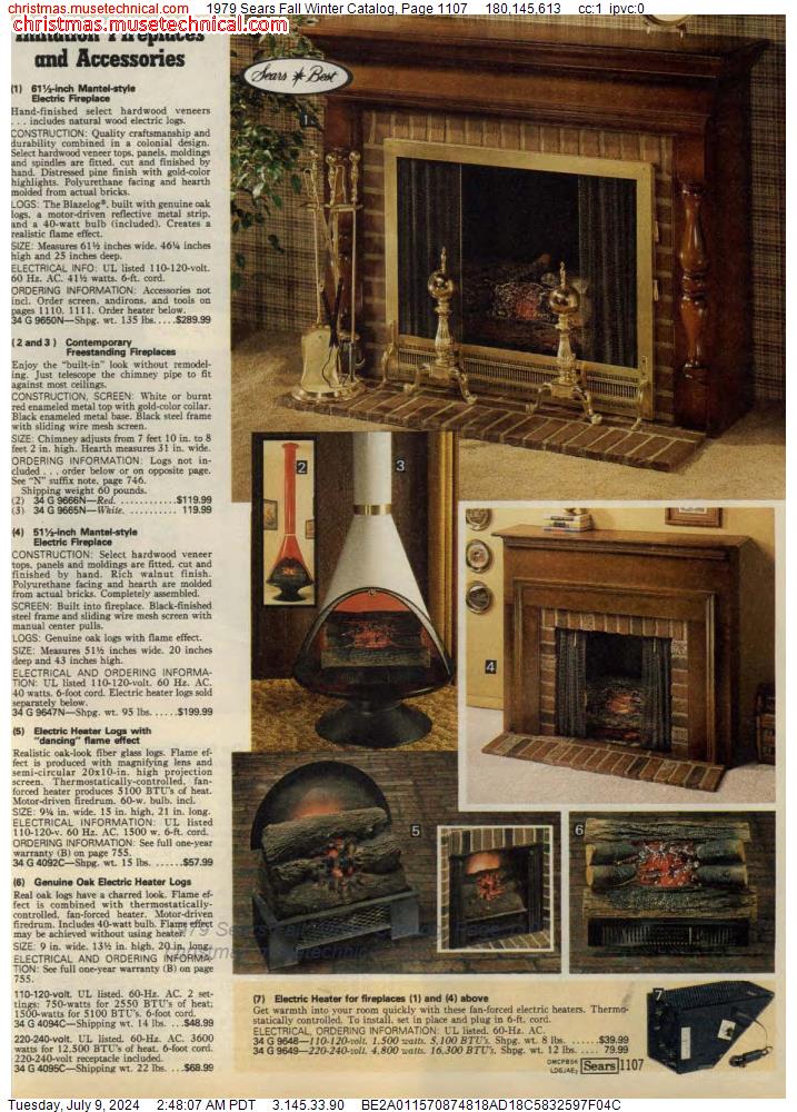1979 Sears Fall Winter Catalog, Page 1107