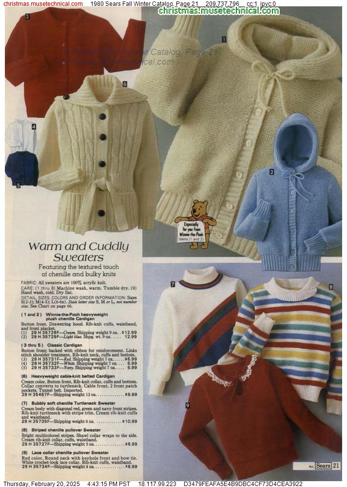 1980 Sears Fall Winter Catalog, Page 21