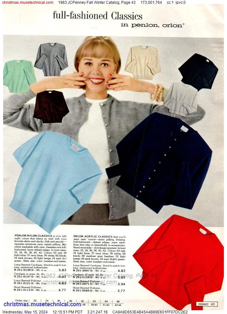 1963 JCPenney Fall Winter Catalog, Page 43