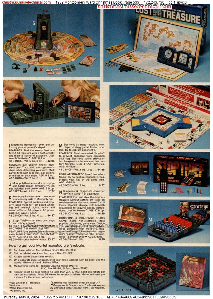 1982 Montgomery Ward Christmas Book, Page 533