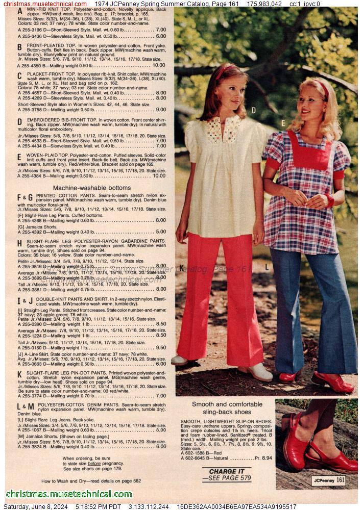 1974 JCPenney Spring Summer Catalog, Page 161