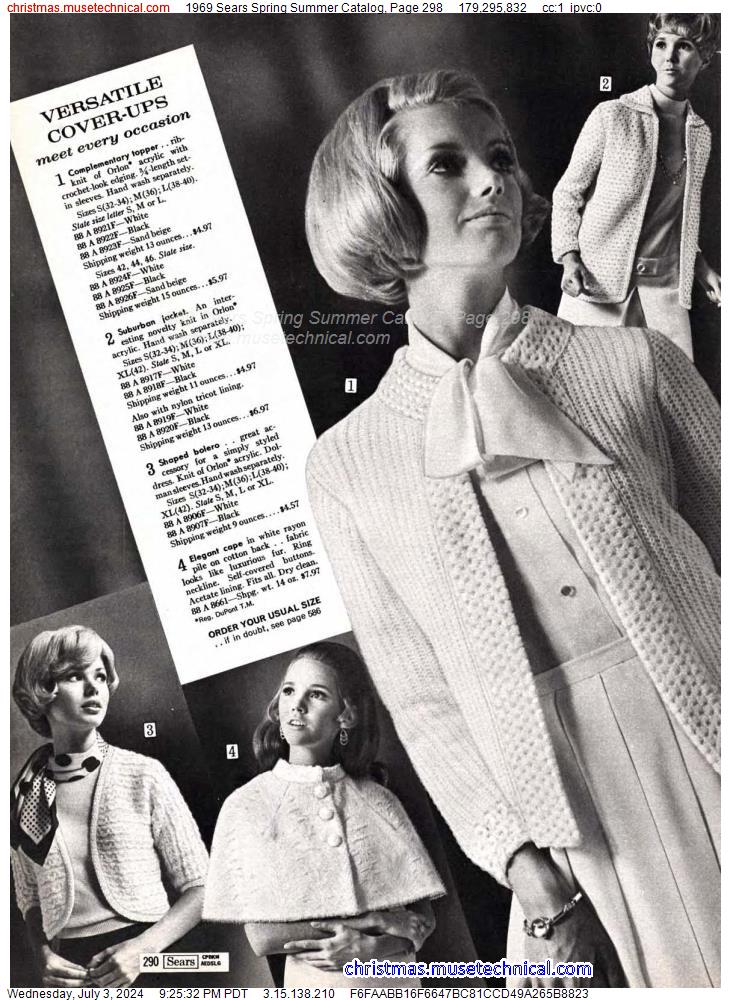 1969 Sears Spring Summer Catalog, Page 298