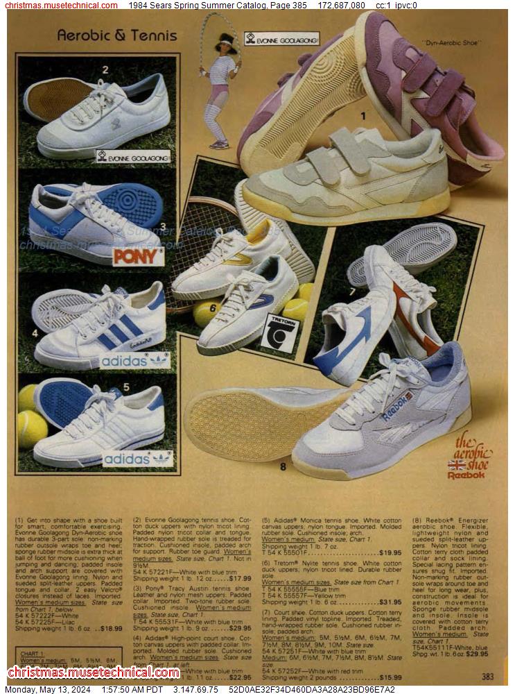 1984 Sears Spring Summer Catalog, Page 385