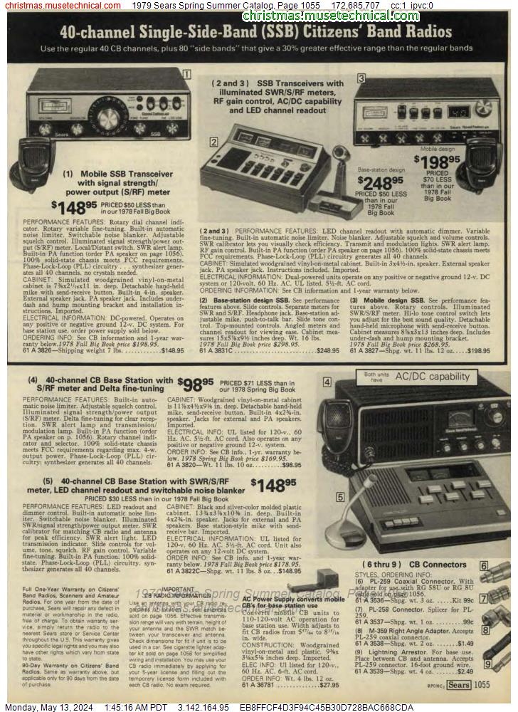1979 Sears Spring Summer Catalog, Page 1055