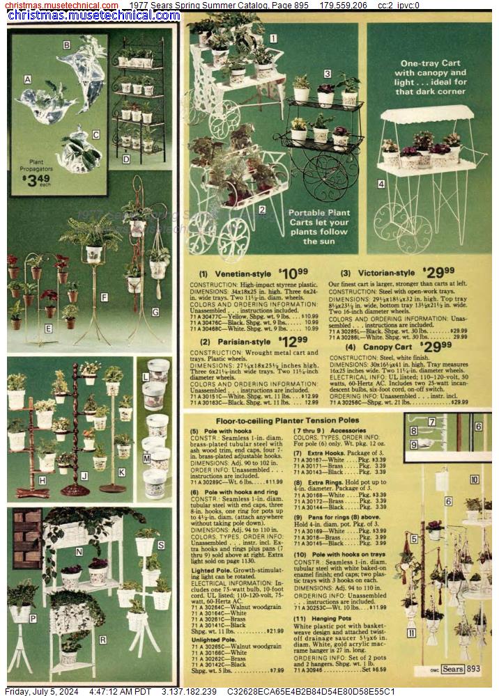 1977 Sears Spring Summer Catalog, Page 895