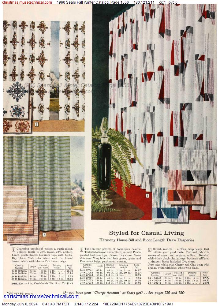 1960 Sears Fall Winter Catalog, Page 1556