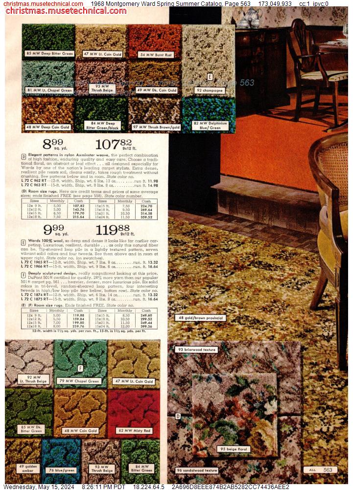 1968 Montgomery Ward Spring Summer Catalog, Page 563