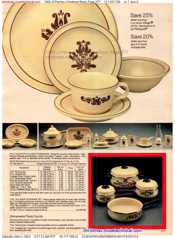 1983 JCPenney Christmas Book, Page 377