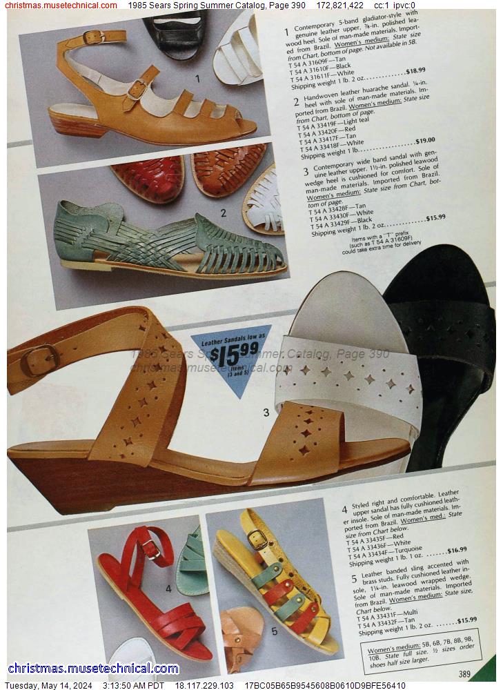 1985 Sears Spring Summer Catalog, Page 390