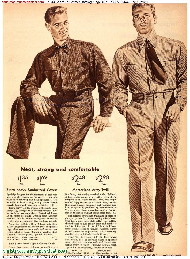 1944 Sears Fall Winter Catalog, Page 467