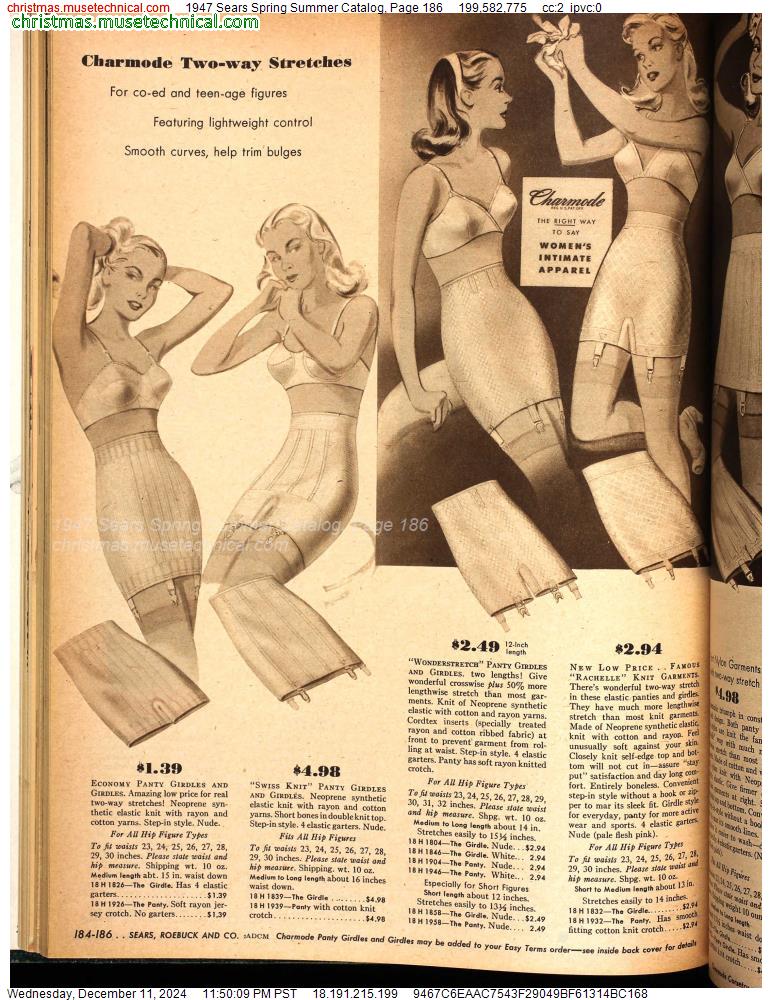 1947 Sears Spring Summer Catalog, Page 186