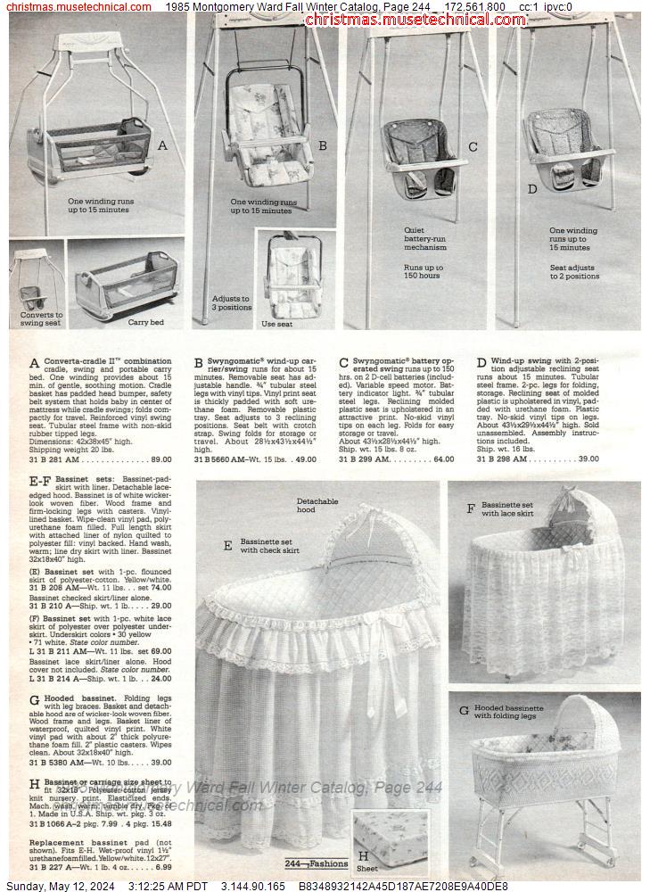 1985 Montgomery Ward Fall Winter Catalog, Page 244