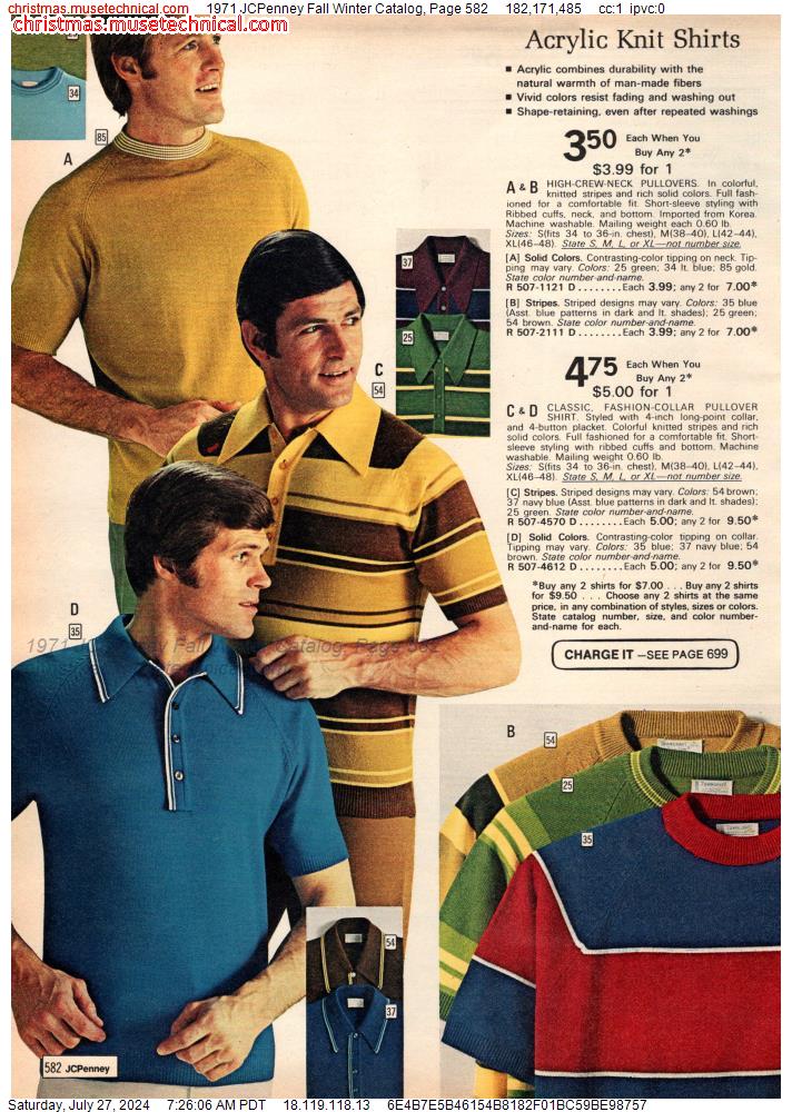 1971 JCPenney Fall Winter Catalog, Page 582