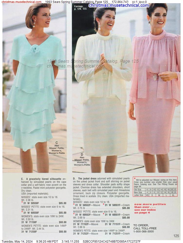 1993 Sears Spring Summer Catalog, Page 125