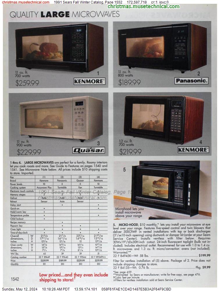 1991 Sears Fall Winter Catalog, Page 1552